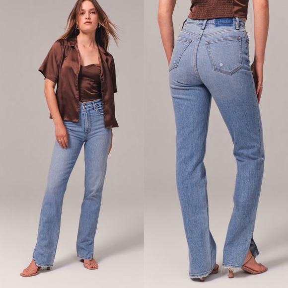 Abercrombie & Fitch Denim - Abercrombie & Fitch Ultra High Rise 90s Straight Jean | Size 24 / 00 Regular